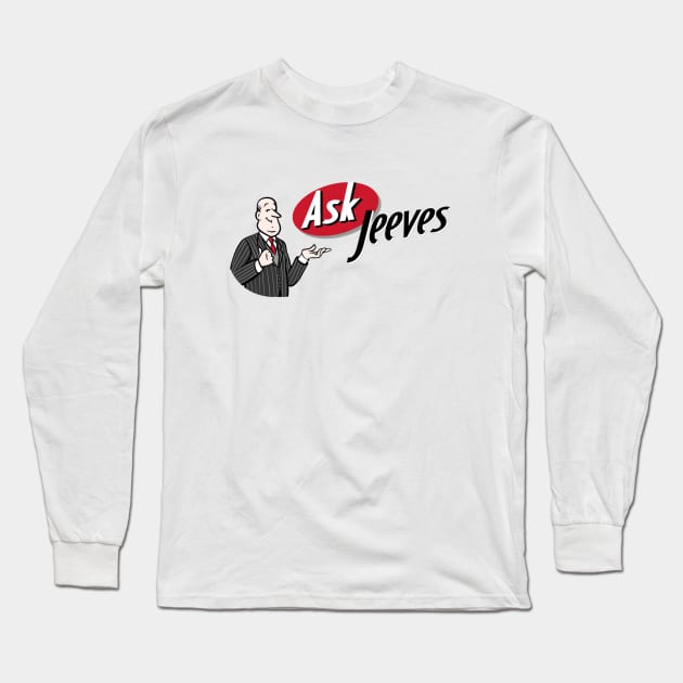 Ask Jeeves. Search engine Long Sleeve T-Shirt by fiercewoman101